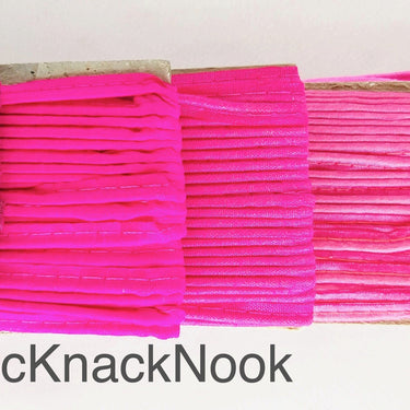 2mm Flanged Insertion Piping on 9mm Band, Light Pink Art Silk Fabric Trim, Cord piping Trim